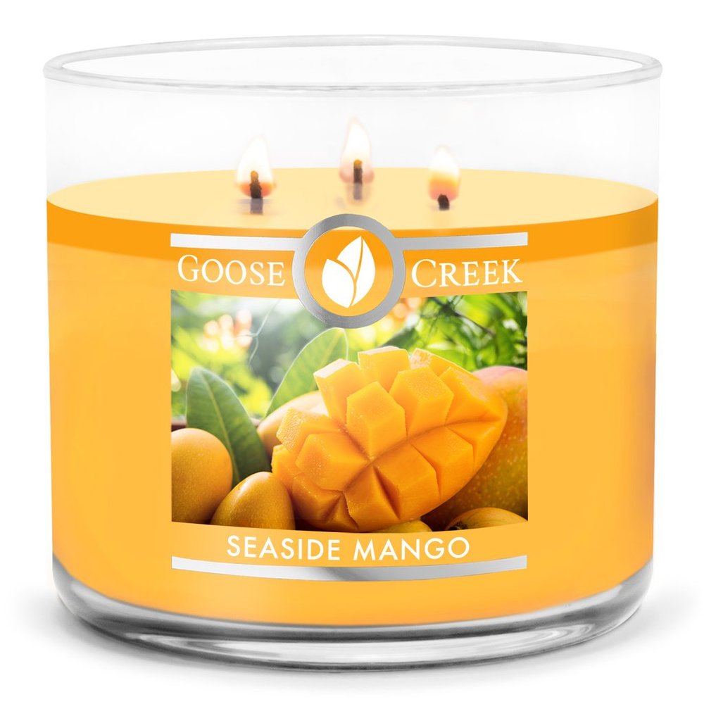 Фото Ароматична свічка Goose Creek Seaside Mango  на 3 фітілі 35+ годин